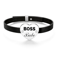 Load image into Gallery viewer, Boss Babe Leather Bracelet