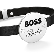 Load image into Gallery viewer, Boss Babe Leather Bracelet