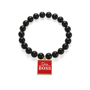 Diva Boss Matte Onyx Bracelet