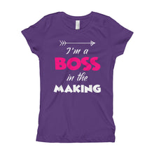 Load image into Gallery viewer, Boss in the Making Girls&#39; T-Shirt