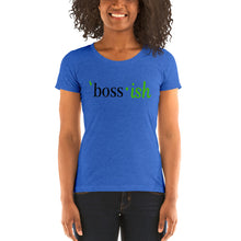 Load image into Gallery viewer, Boss-ish Ladies&#39; t-shirt - Green Detail