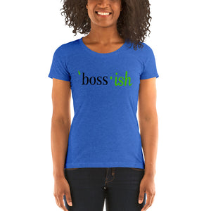 Boss-ish Ladies' t-shirt - Green Detail