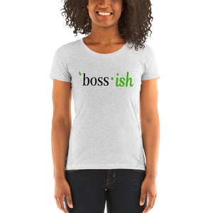 Boss-ish Ladies' t-shirt - Green Detail