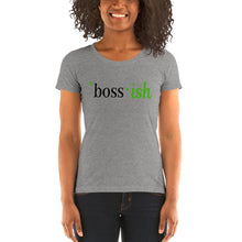 Load image into Gallery viewer, Boss-ish Ladies&#39; t-shirt - Green Detail