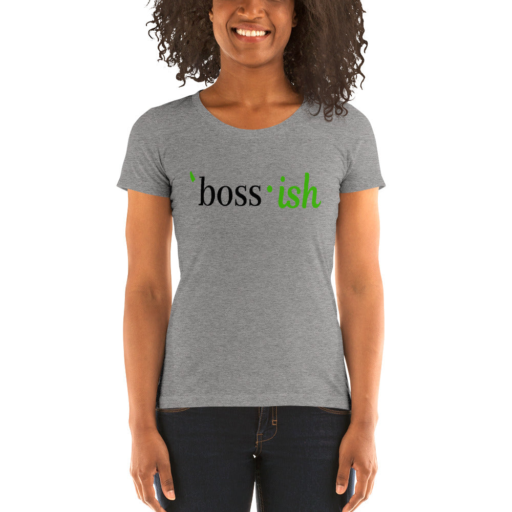 Boss-ish Ladies' t-shirt - Green Detail