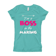 Load image into Gallery viewer, Boss in the Making Girls&#39; T-Shirt