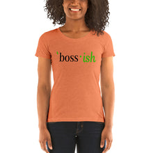 Load image into Gallery viewer, Boss-ish Ladies&#39; t-shirt - Green Detail