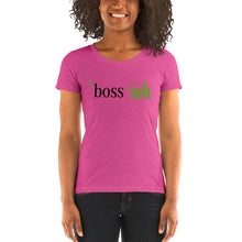 Load image into Gallery viewer, Boss-ish Ladies&#39; t-shirt - Green Detail