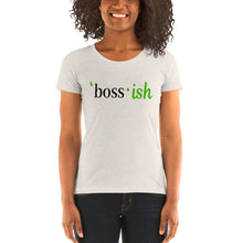 Load image into Gallery viewer, Boss-ish Ladies&#39; t-shirt - Green Detail