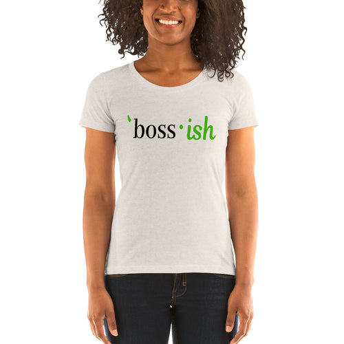 Boss-ish Ladies' t-shirt - Green Detail