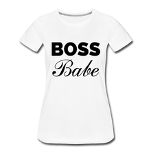 Load image into Gallery viewer, Boss Babe Ladies’ T-Shirt - white