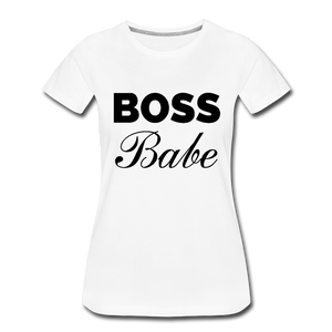 Boss Babe Ladies’ T-Shirt - white