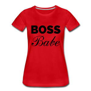 Boss Babe Ladies’ T-Shirt - red