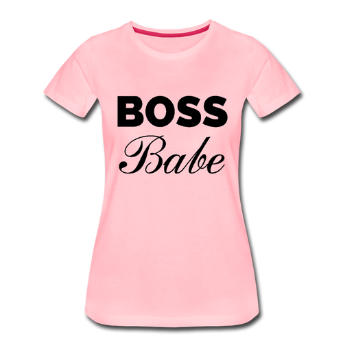 Boss Babe Ladies’ T-Shirt - pink