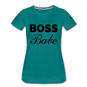 Boss Babe Ladies’ T-Shirt - teal