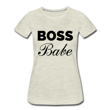 Load image into Gallery viewer, Boss Babe Ladies’ T-Shirt - heather oatmeal