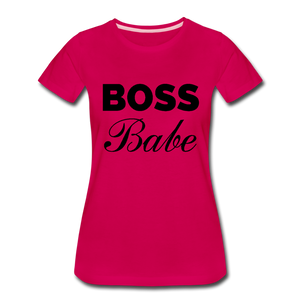 Boss Babe Ladies’ T-Shirt - dark pink