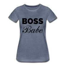 Load image into Gallery viewer, Boss Babe Ladies’ T-Shirt - heather blue