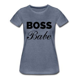 Boss Babe Ladies’ T-Shirt - heather blue