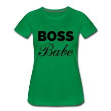 Load image into Gallery viewer, Boss Babe Ladies’ T-Shirt - kelly green