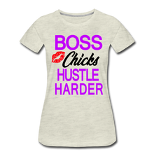 Load image into Gallery viewer, Boss Chicks Hustle Ladies&#39; T-shirt - heather oatmeal