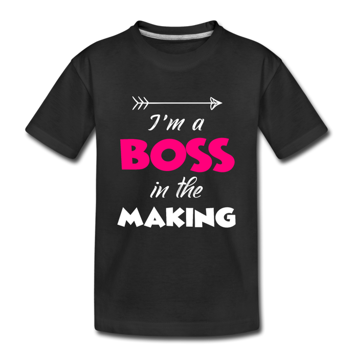 Boss in the Making Girls' T-Shirt - black