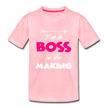 Load image into Gallery viewer, Boss in the Making Girls&#39; T-Shirt - pink