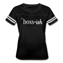 Load image into Gallery viewer, Boss-ish Ladies T-shirt - black/white