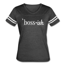 Load image into Gallery viewer, Boss-ish Ladies T-shirt - vintage smoke/white