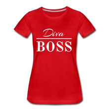 Load image into Gallery viewer, Diva Boss Ladies&#39; T-shirt - red