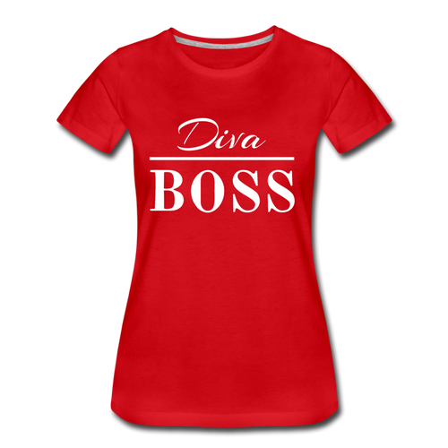 Diva Boss Ladies' T-shirt - red