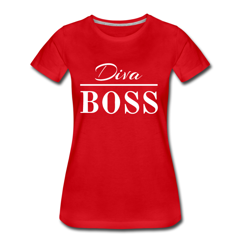 Diva Boss Ladies' T-shirt - red