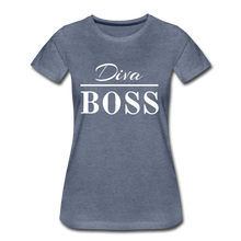 Load image into Gallery viewer, Diva Boss Ladies&#39; T-shirt - heather blue