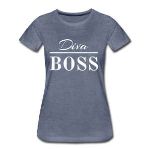 Diva Boss Ladies' T-shirt - heather blue