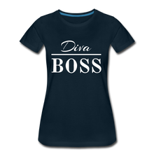 Load image into Gallery viewer, Diva Boss Ladies&#39; T-shirt - deep navy