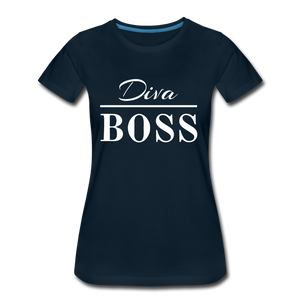 Diva Boss Ladies' T-shirt - deep navy