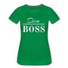 Load image into Gallery viewer, Diva Boss Ladies&#39; T-shirt - kelly green