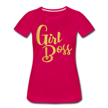 Load image into Gallery viewer, Girl Boss T-Shirt - dark pink