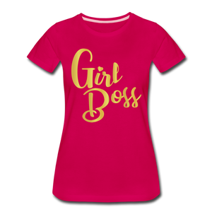 Girl Boss T-Shirt - dark pink