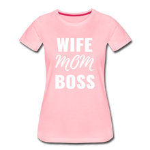 Load image into Gallery viewer, Wife Mom Boss Tee - pink