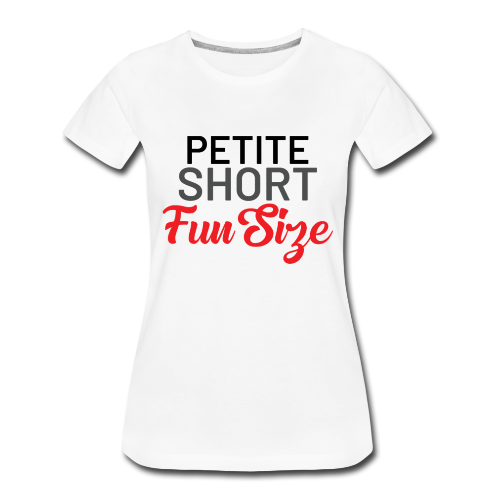 Petite Short Fun Size Ladies' T-shirt - white