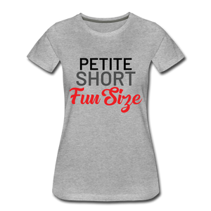 Petite Short Fun Size Ladies' T-shirt - heather gray