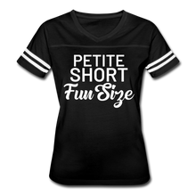 Load image into Gallery viewer, Short Petite Fun Size Ladies&#39; T-shirt - black/white