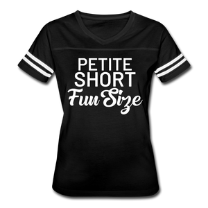 Short Petite Fun Size Ladies' T-shirt - black/white