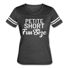 Load image into Gallery viewer, Short Petite Fun Size Ladies&#39; T-shirt - vintage smoke/white