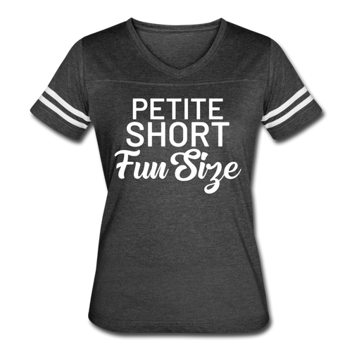 Short Petite Fun Size Ladies' T-shirt - vintage smoke/white