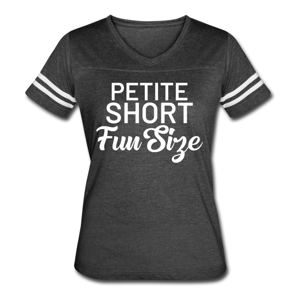 Short Petite Fun Size Ladies' T-shirt - vintage smoke/white