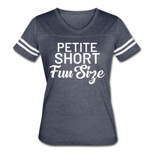 Short Petite Fun Size Ladies' T-shirt - vintage navy/white